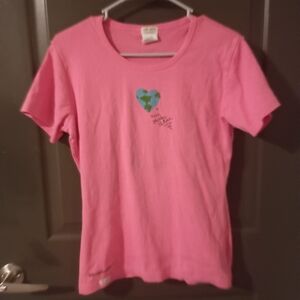 Pink Heart Graphic Women's Tee